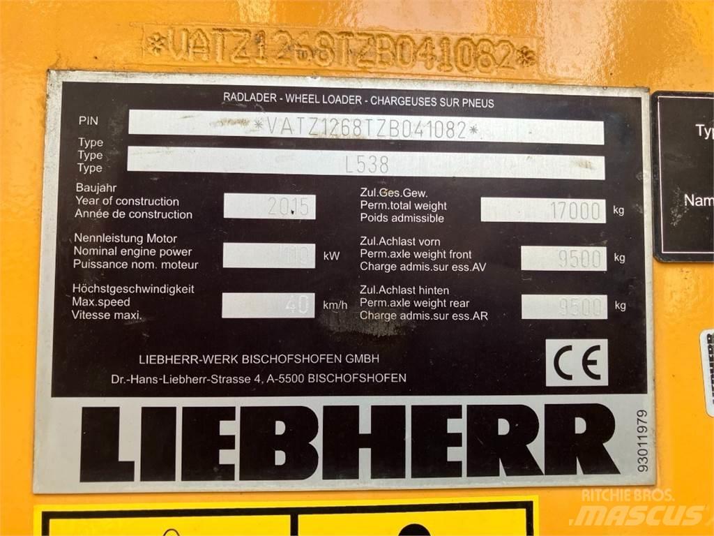 Liebherr L538 Kolesni nakladalci