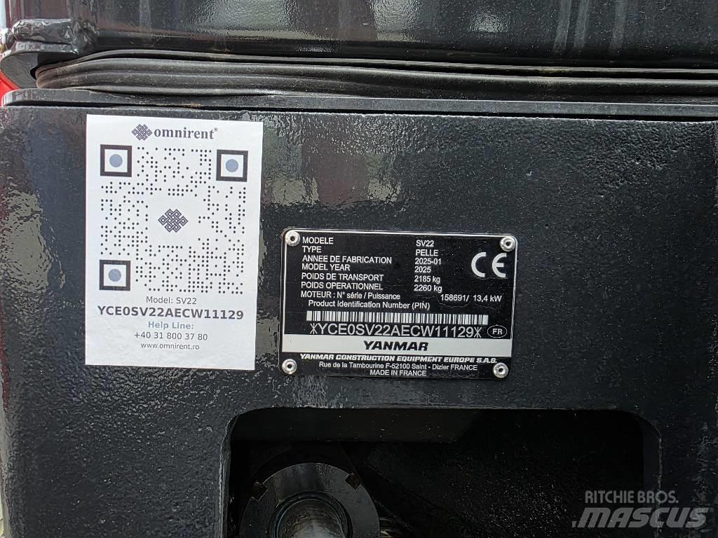 Yanmar SV 22 Mini bagri <7t