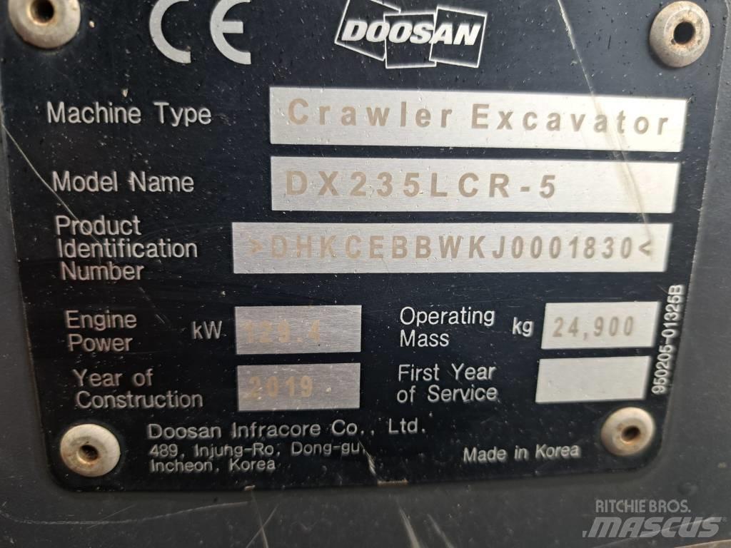 Doosan DX 235 LCR-5 Bagri goseničarji