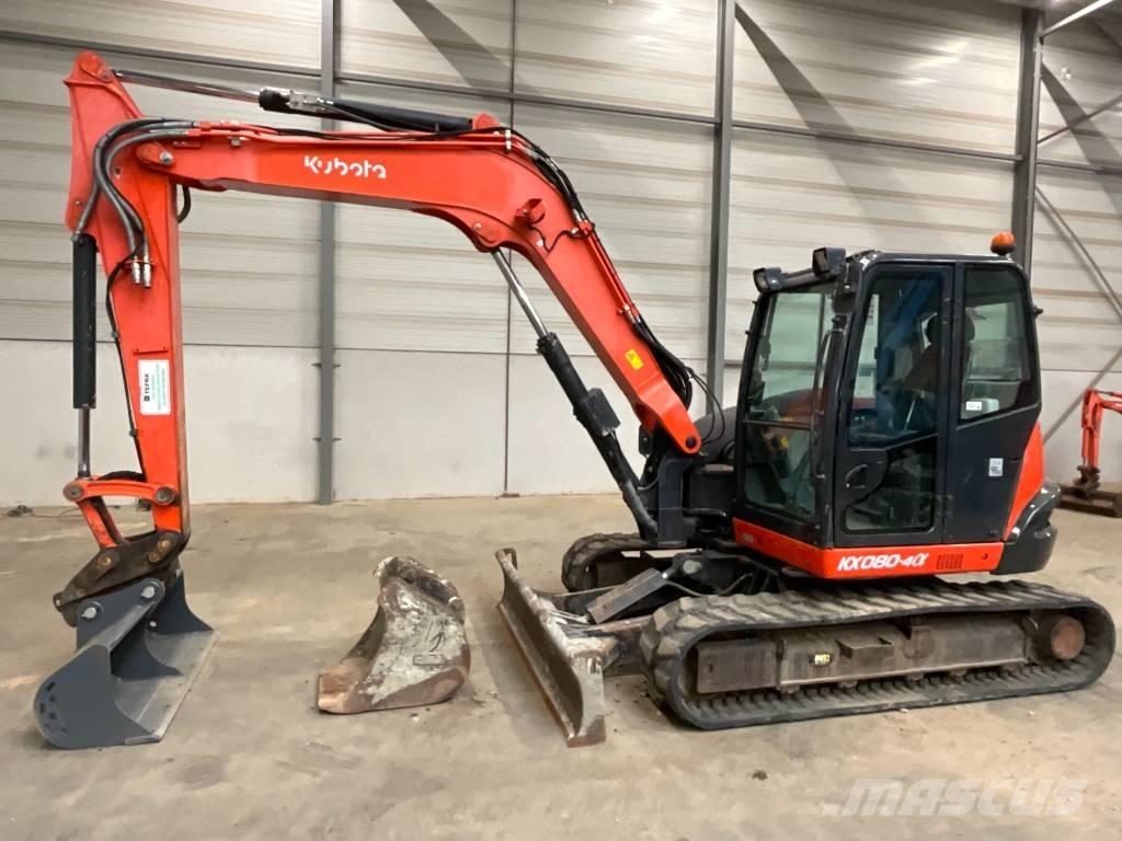 Kubota KX 080-4 A Midi bagri 7t – 12t