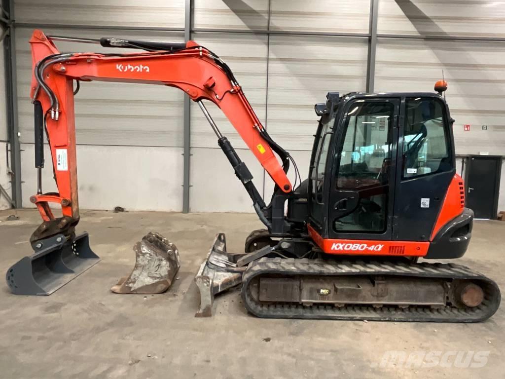 Kubota KX 080-4 A Midi bagri 7t – 12t