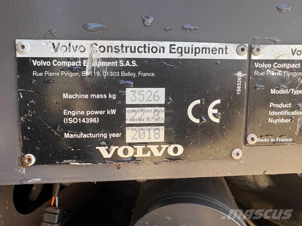 Volvo ECR 35 D Mini bagri <7t