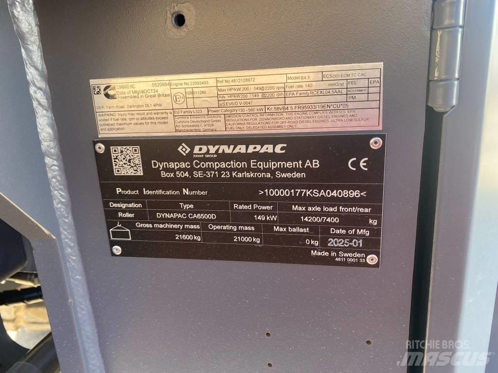 Dynapac CA 6500 D Enojni valjarji