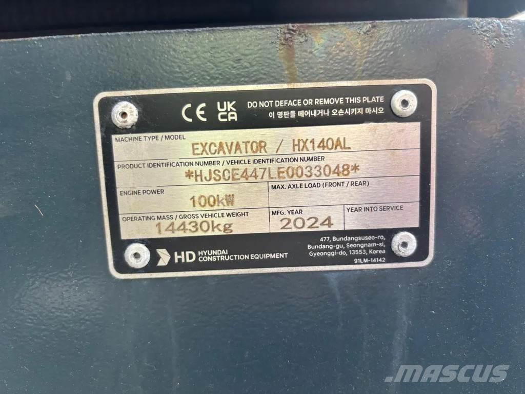 Hyundai HX140AL Bagri goseničarji