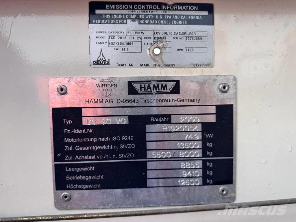 Hamm DV 90 VO Dvojni valjarji