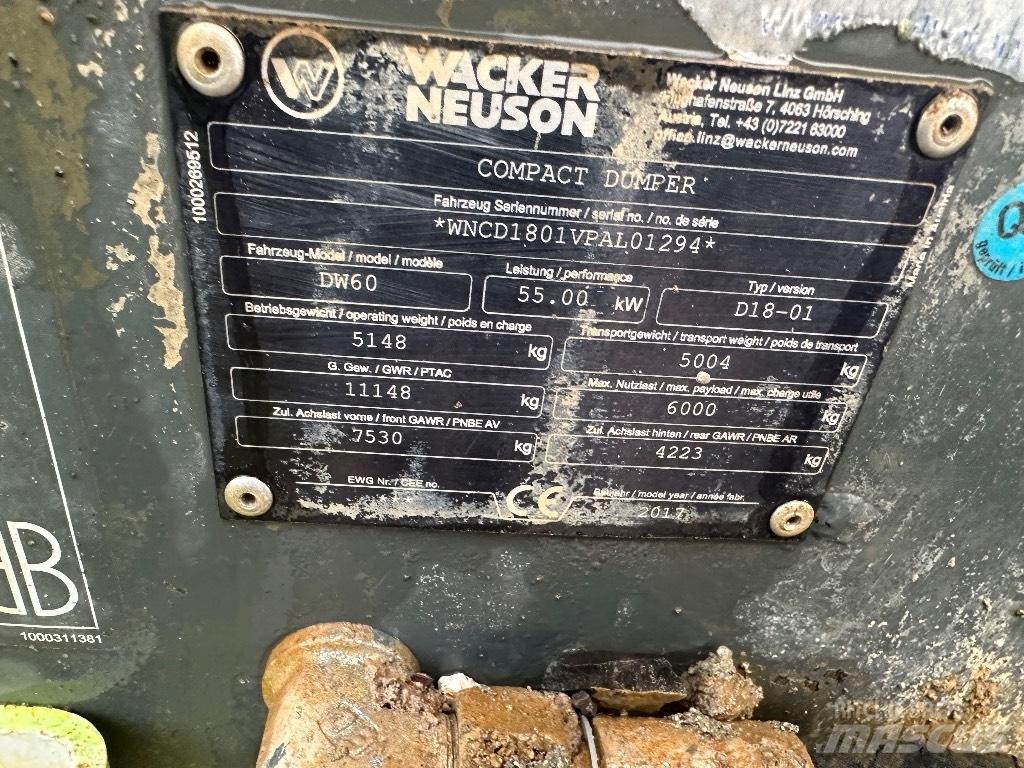 Wacker Neuson Dw60 Ne cestni demperji