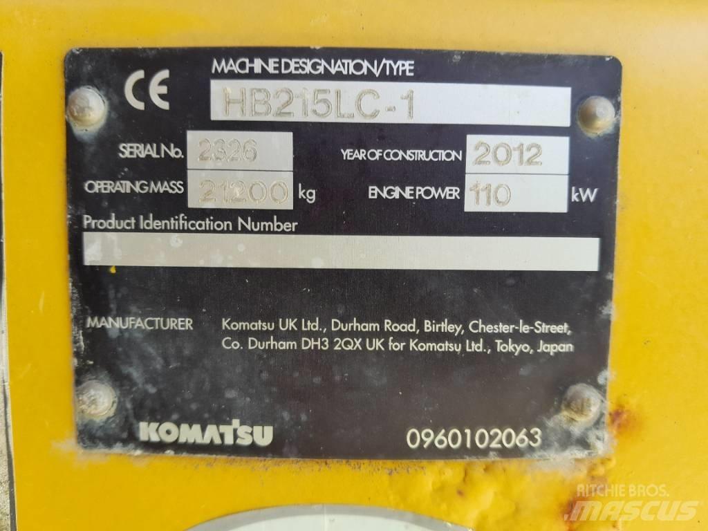 Komatsu HB215LC-1 Bagri goseničarji