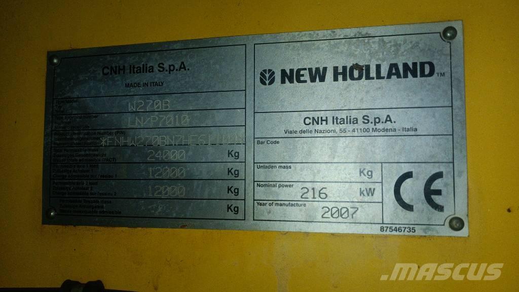 New Holland W 270 B Kolesni nakladalci
