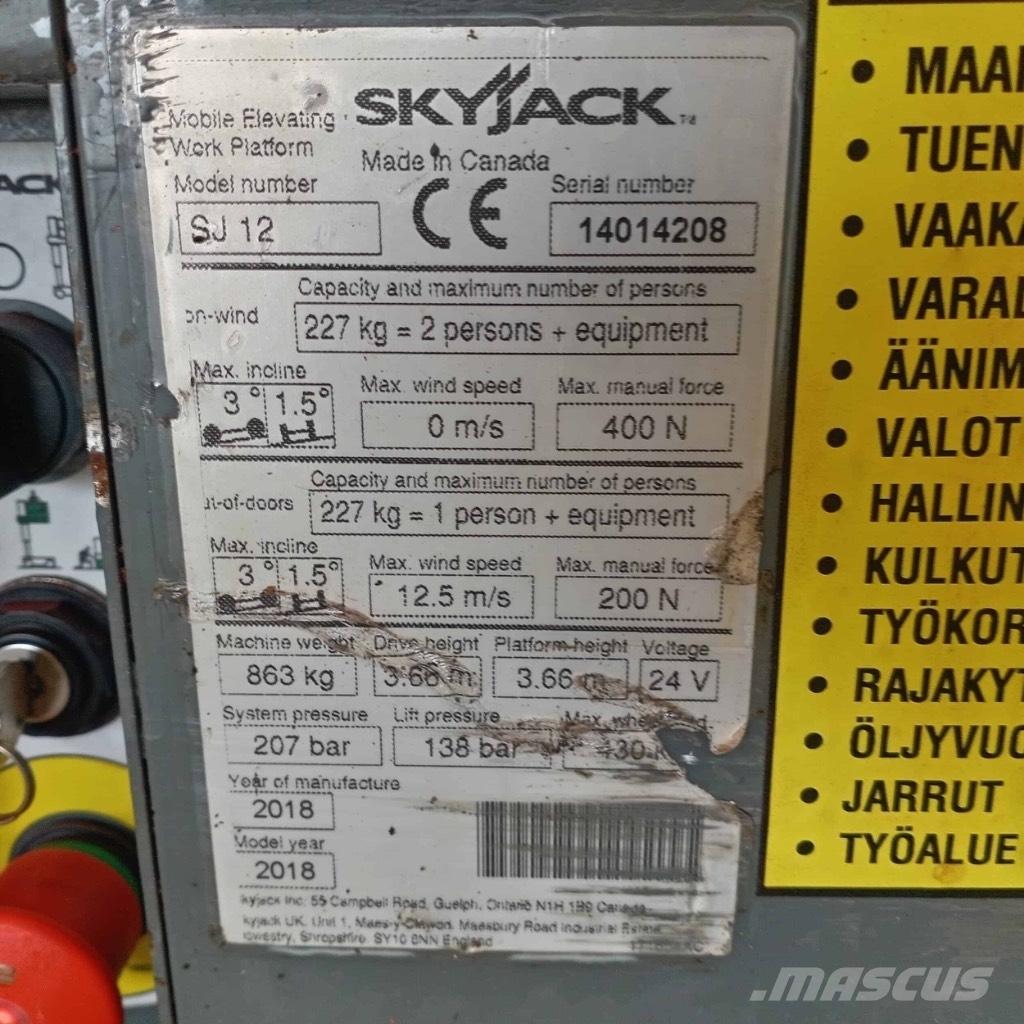 SkyJack SJ 12 Vertikalna dvigala
