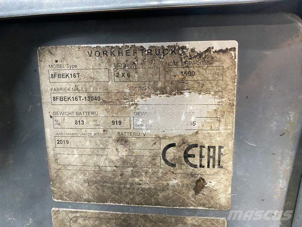 Toyota 8FBEK16T Električni viličarji