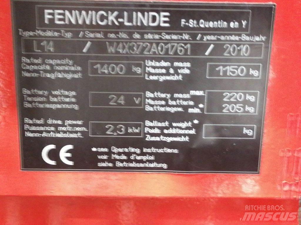 Linde L14 Ročni električni viličar