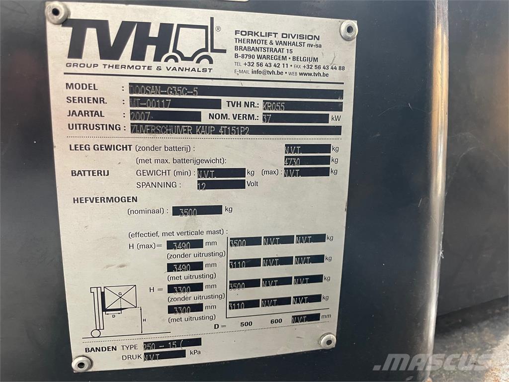 Doosan G35C-5 Plinski viličarji
