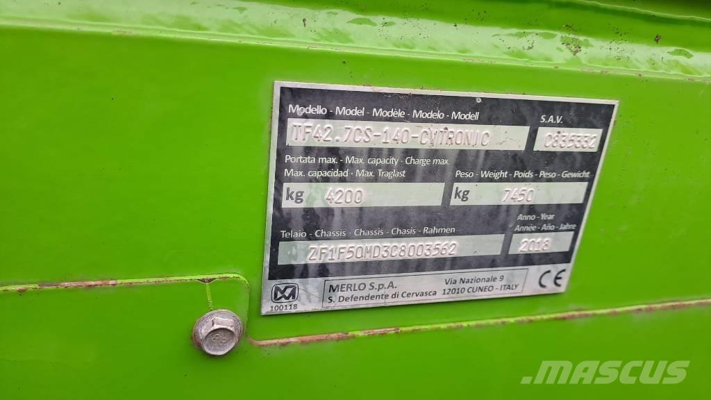 Merlo TF 42.7 CS-140 Teleskopski kolesni nakladalci