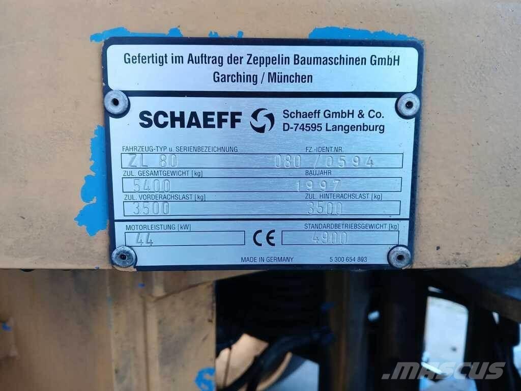 Schaeff ZL 80 Kolesni nakladalci