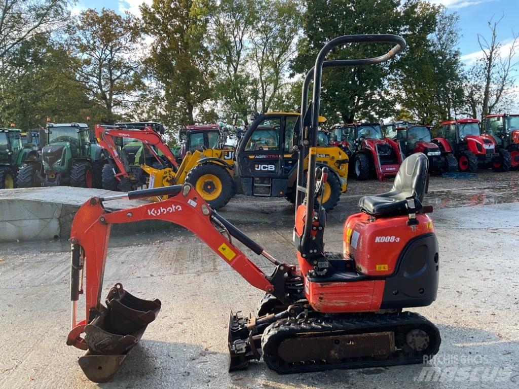 Kubota K 008-3 Mini bagri <7t