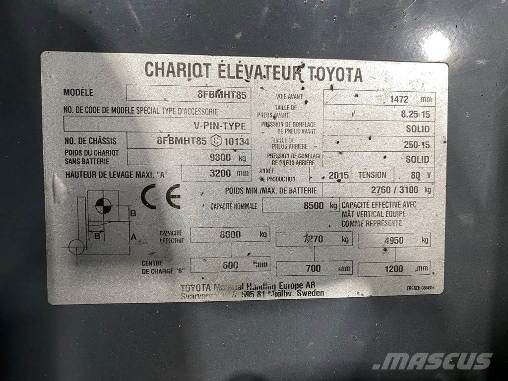 Toyota 8FBMHT85 Električni viličarji