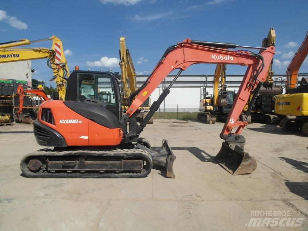 Kubota KX 080-4 Midi bagri 7t – 12t
