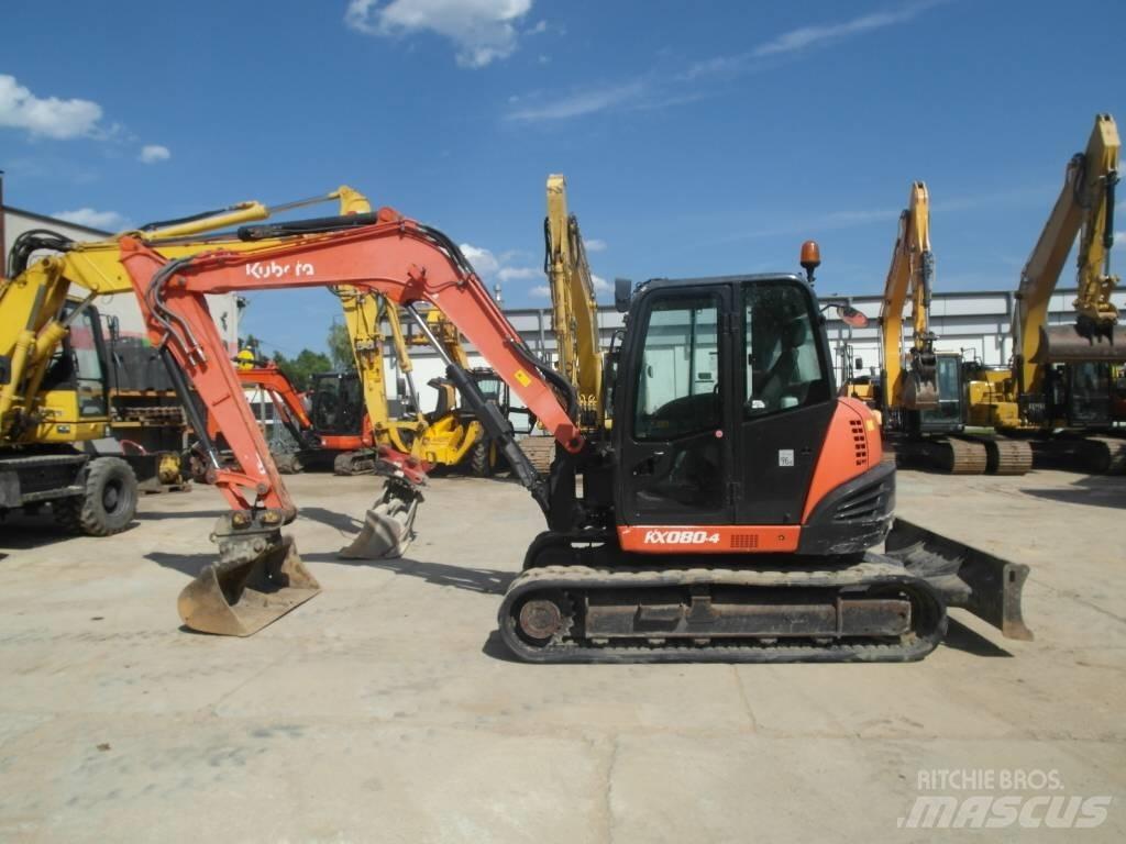 Kubota KX 080-4 Midi bagri 7t – 12t