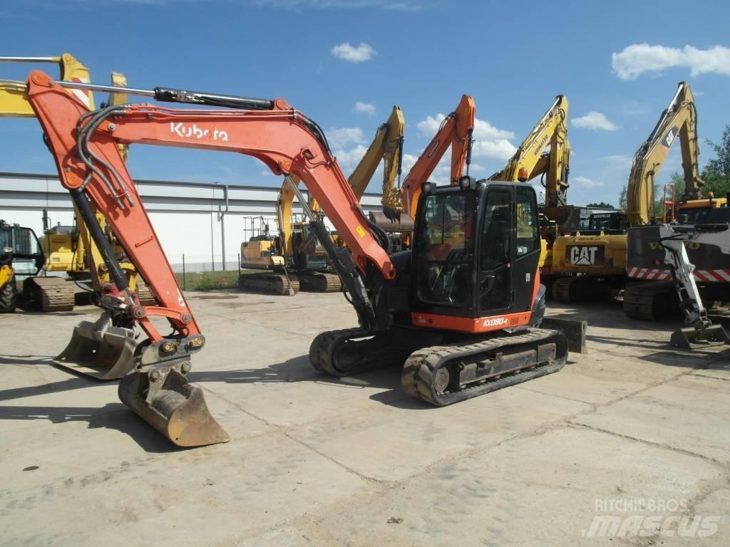 Kubota KX 080-4 Midi bagri 7t – 12t