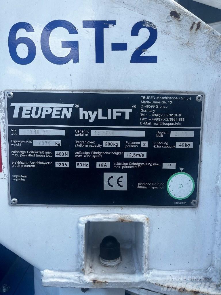 Teupen Leo 16GT Zglobne dvižne ploščadi