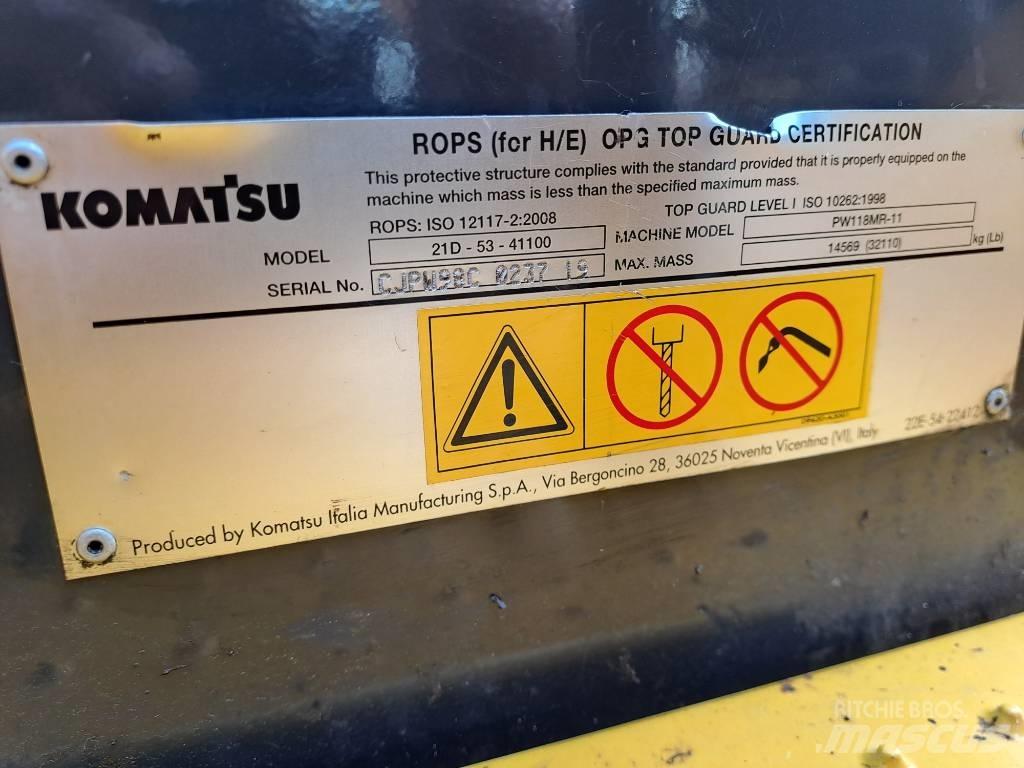Komatsu PW118MR-11 Bagri na kolesih