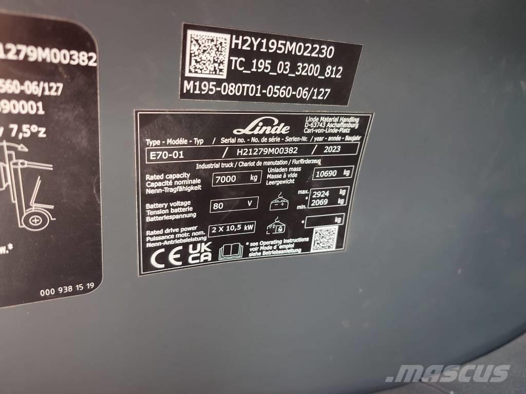 Linde E 70/1279 Električni viličarji