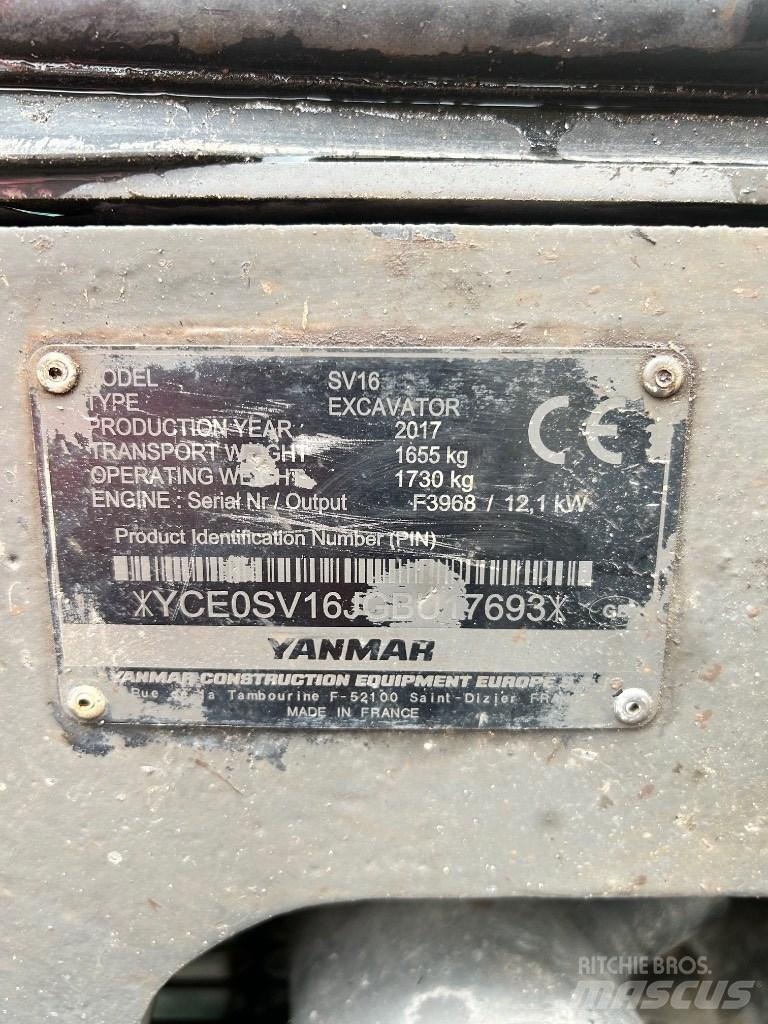 Yanmar SV 16 Mini bagri <7t