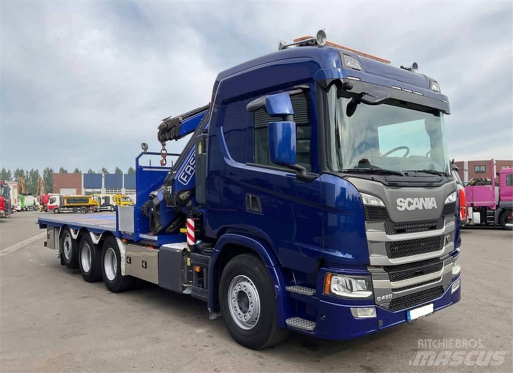 Scania G450 8X4 Tovornjaki z žerjavom