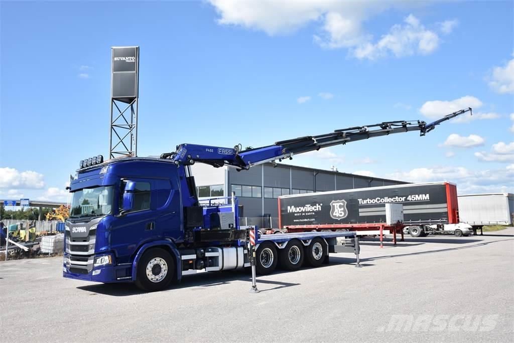 Scania G450 8X4 Tovornjaki z žerjavom