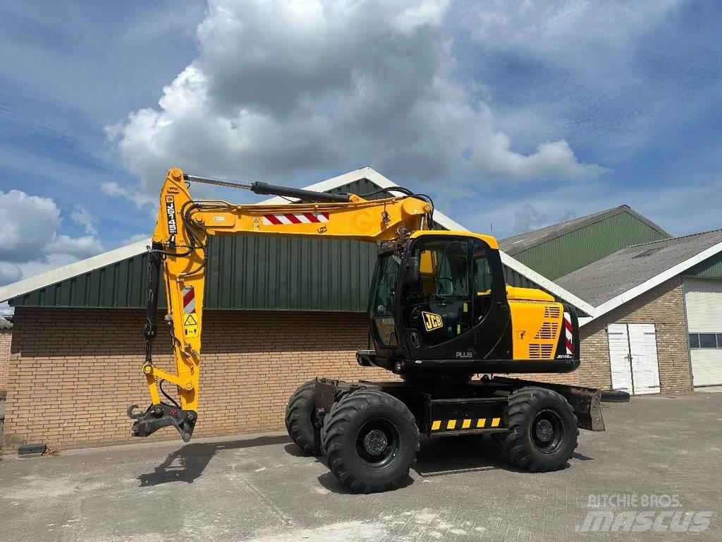 JCB JS145W Bagri na kolesih
