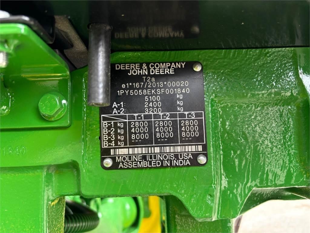 John Deere 5058E Traktorji