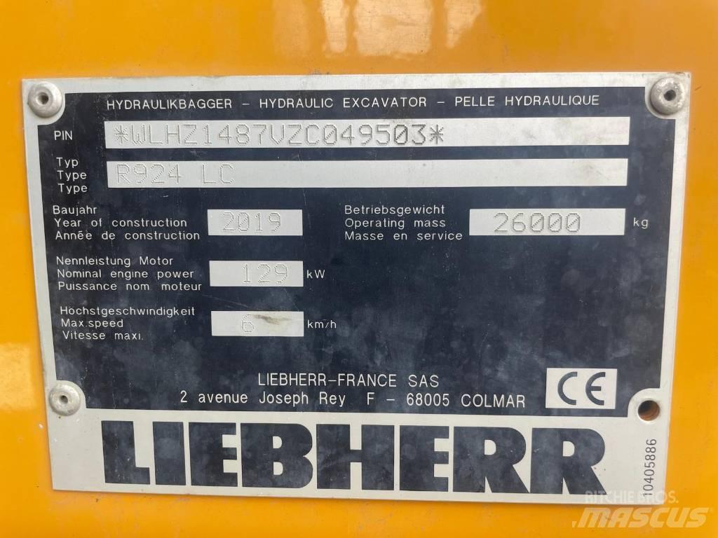 Liebherr R924 G8 Bagri goseničarji