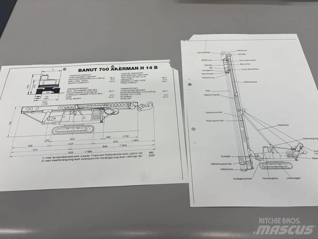 Åkerman Banut H14B Pilotna hidravlična kladiva