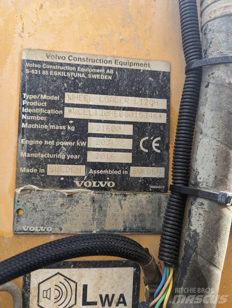 Volvo L 120 H Kolesni nakladalci