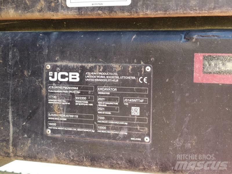 JCB JS 145 W Bagri na kolesih
