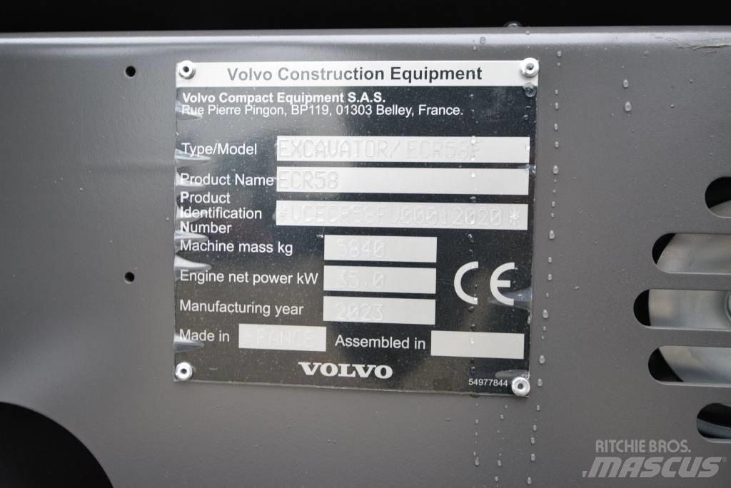 Volvo ECR 58 F Mini bagri <7t