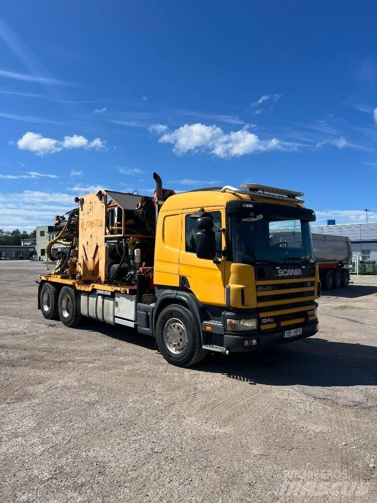 Scania 124 G 420 Stroji za zabijanje stebrov - pilotov