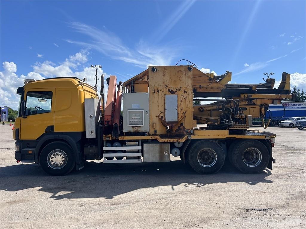 Scania 124 G 420 Stroji za zabijanje stebrov - pilotov