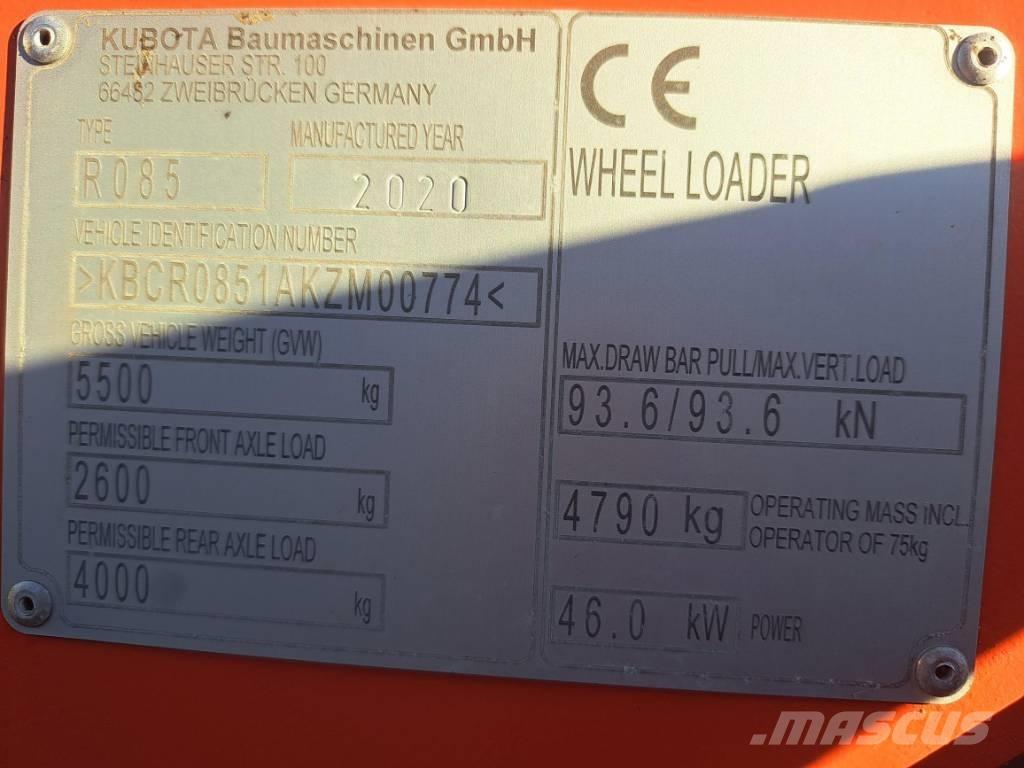 Kubota R 085 Kolesni nakladalci