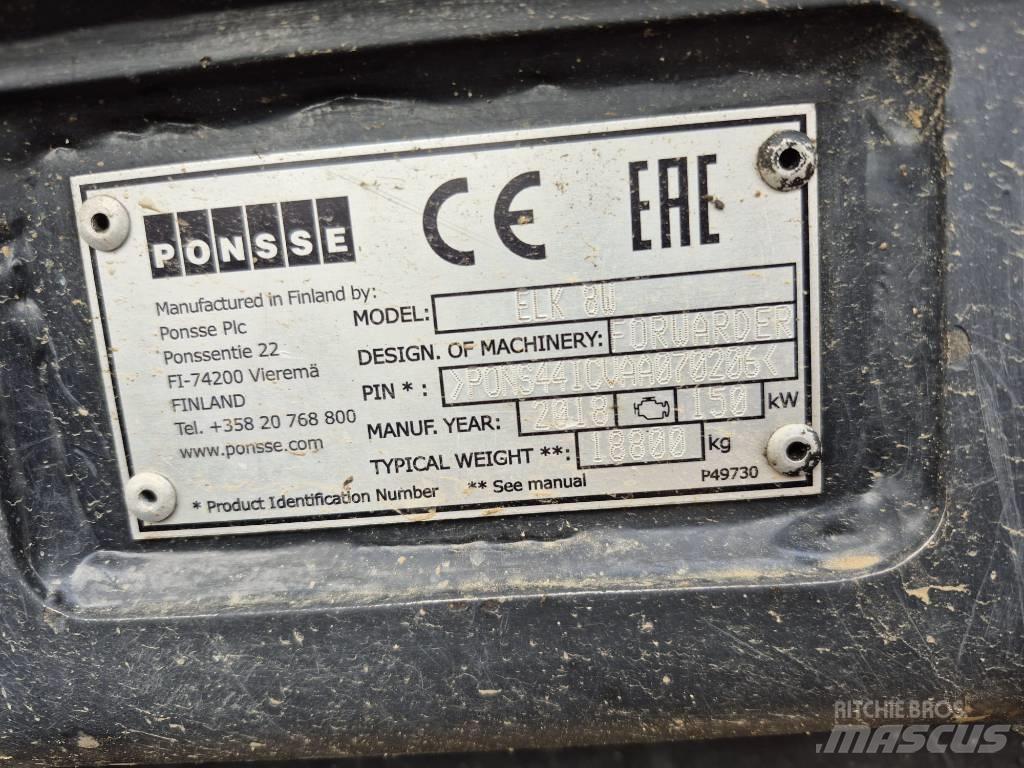 Ponsse Elk Forwarderji