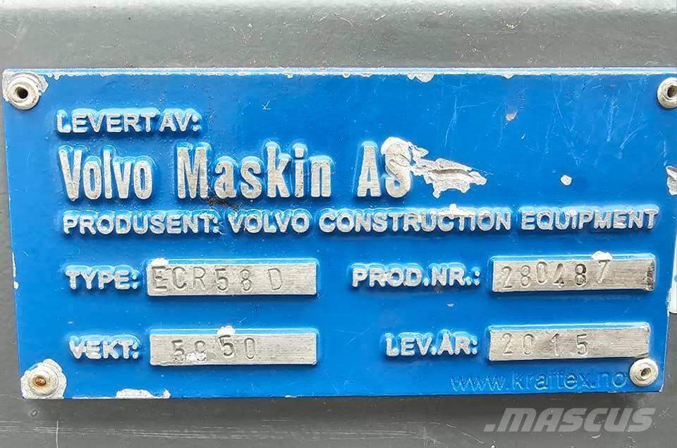 Volvo ECR 58 D Mini bagri <7t