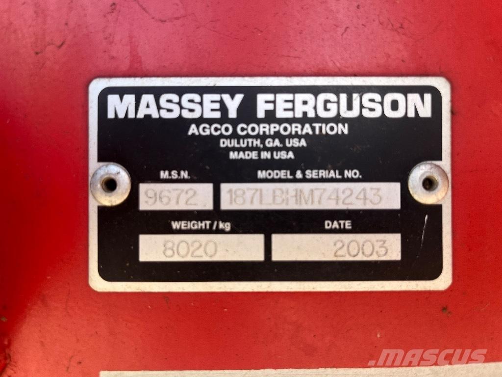 Massey Ferguson 187 Balirke (kvadratne bale)