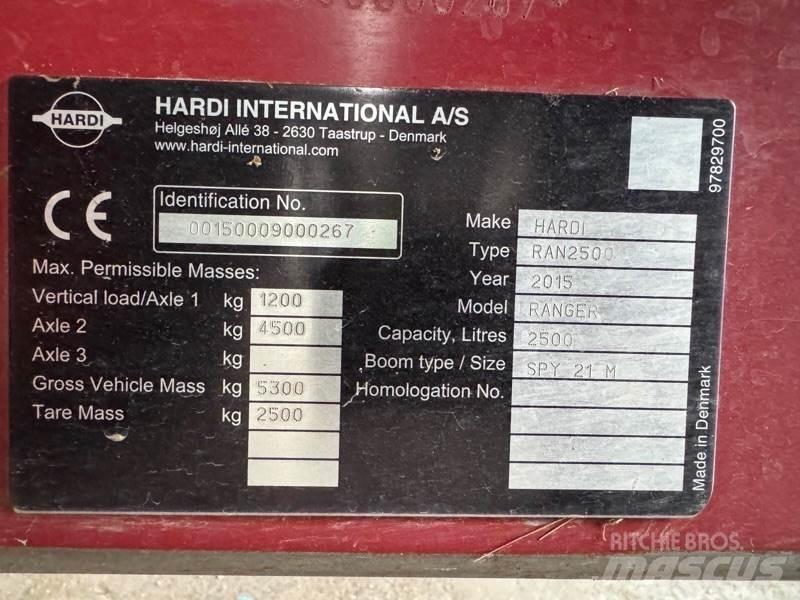 Hardi Ranger 2500 Vlečne škropilnice