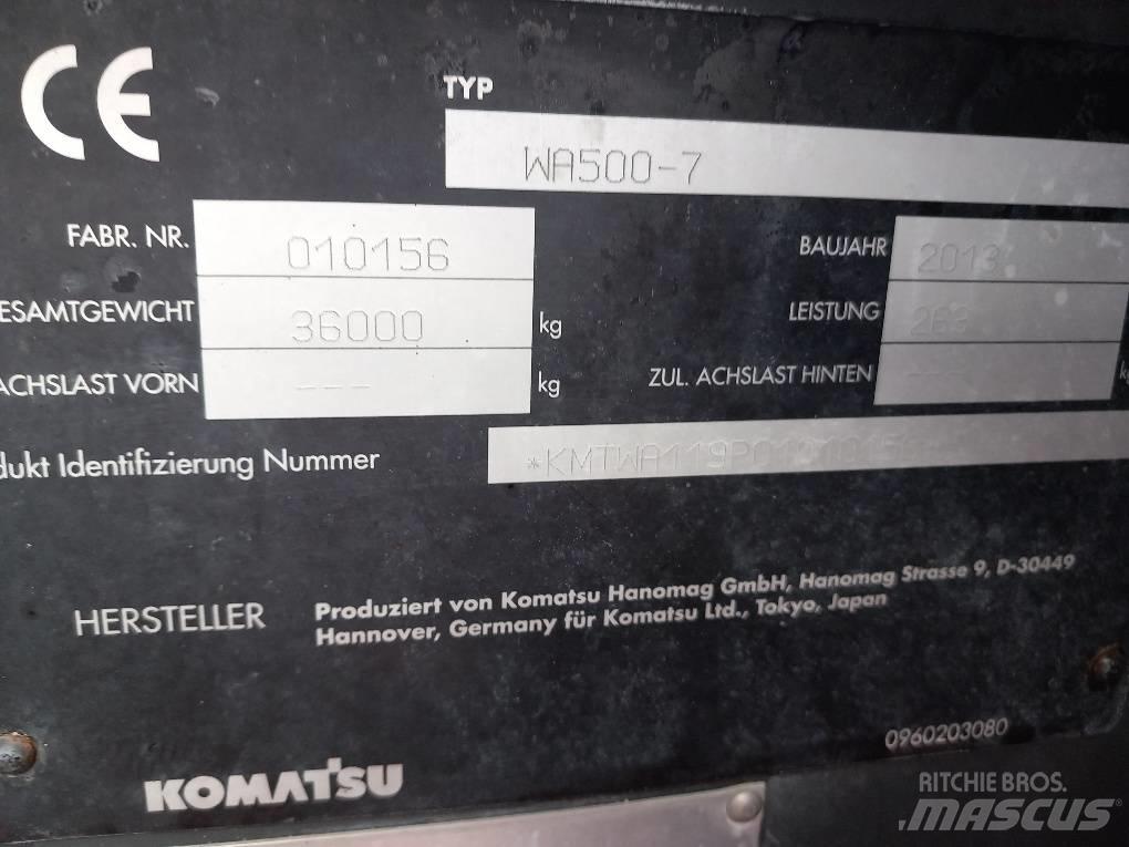Komatsu WA500-7 Kolesni nakladalci