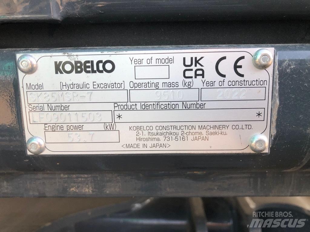 Kobelco SK85MSR-7 Midi bagri 7t – 12t