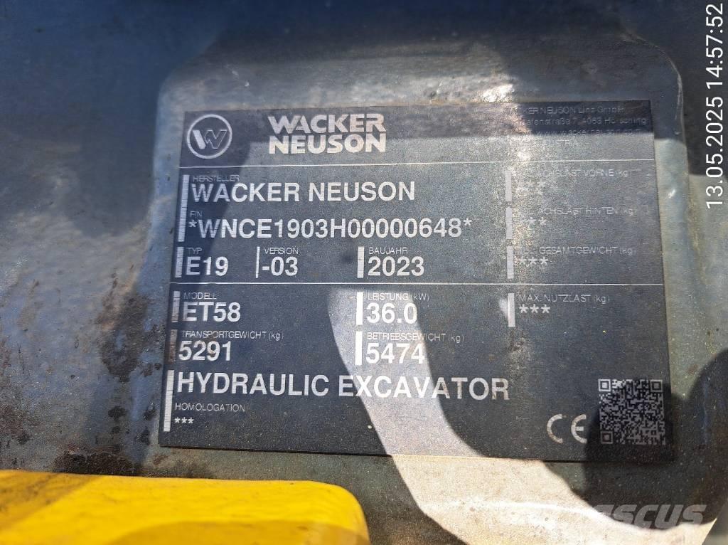 Wacker Neuson ET58 Bagri goseničarji