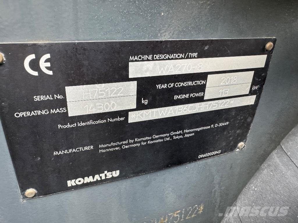 Komatsu WA 270-8 Kolesni nakladalci