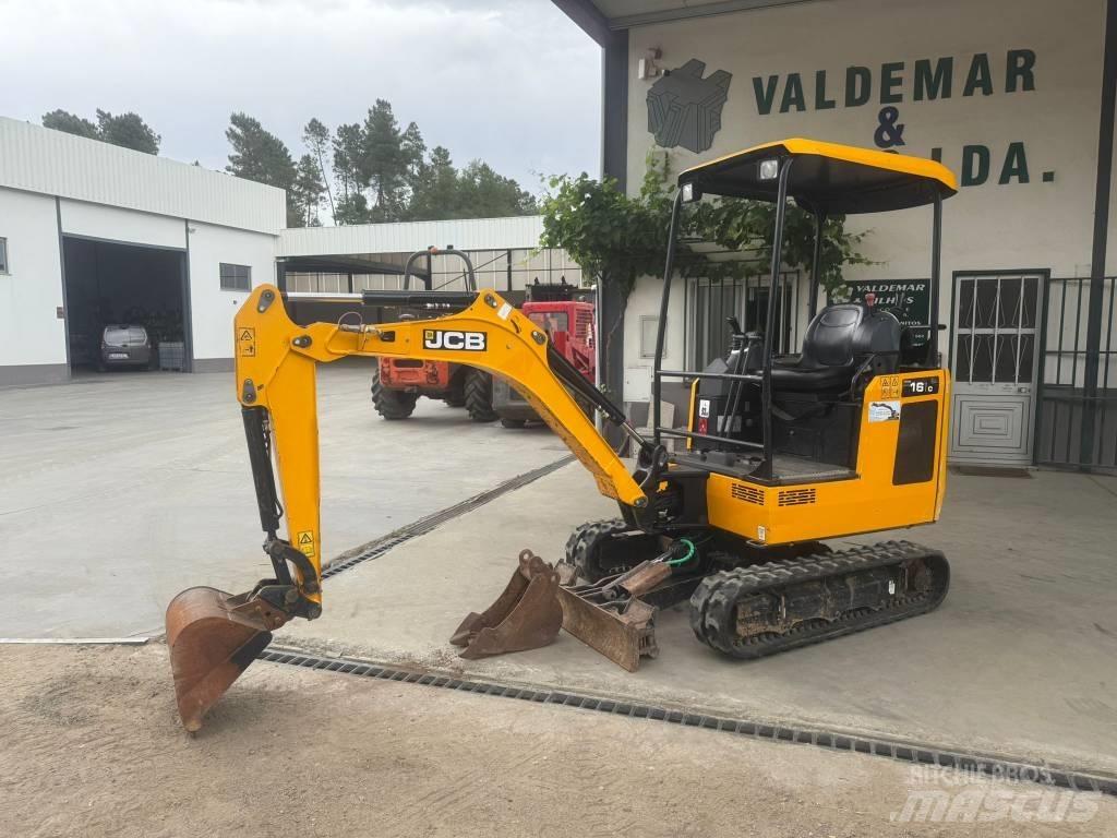JCB 16 C-1, 821h Mini bagri <7t