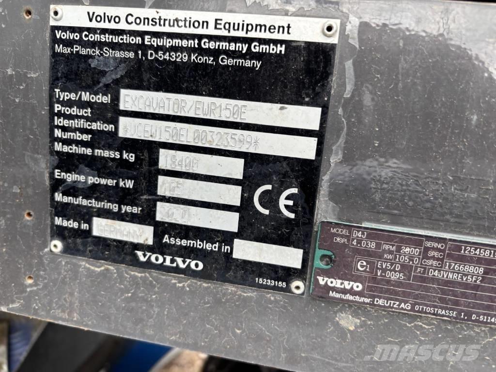Volvo EWR 150 E Bagri na kolesih