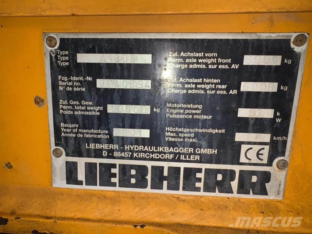 Liebherr A308 Bagri na kolesih